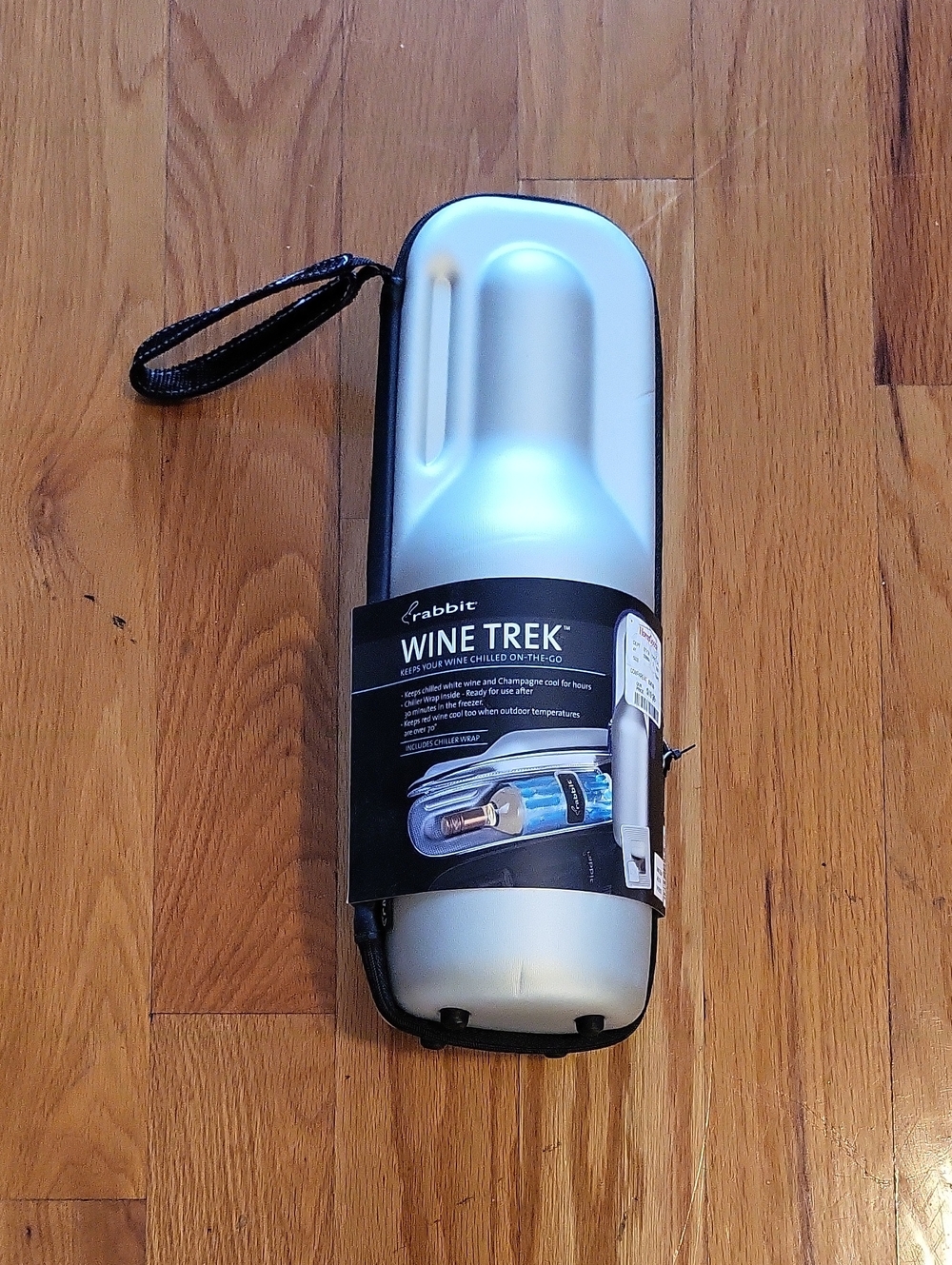 Rabbit Wine Trek Portable Wine Cooler - Silver
